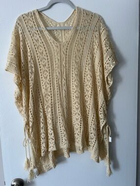 Off white beach cover up